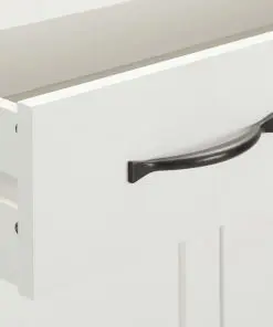 vidaXL Shoe Cabinet 76x37x105 cm Solid Oak Wood