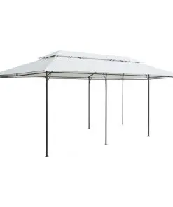 vidaXL Gazebo 600x298x270 cm White 180g/m²