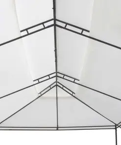 vidaXL Gazebo 600x298x270 cm White 180g/m²