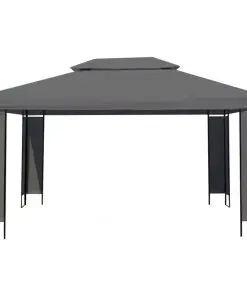 vidaXL Gazebo Anthracite 3×4 m
