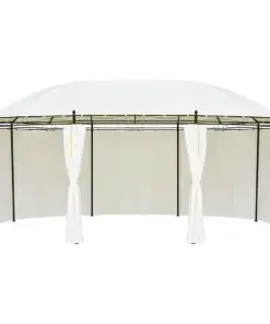 vidaXL Gazebo Cream White 5.3×3.5×2.65 m