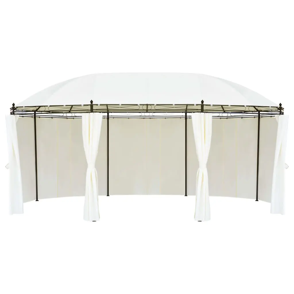 vidaXL Gazebo Cream White 5.3×3.5×2.65 m
