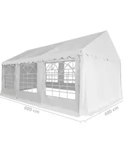 vidaXL Tent Fabric 4×6 m White