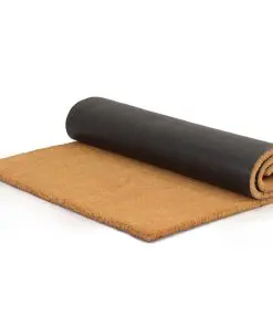 vidaXL Doormat Coir 17 mm 100×200 cm Natural