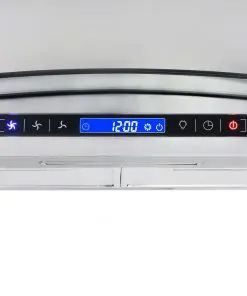 vidaXL Island Range Hood 90 cm LCD Display Touch Sensor 756 m³/h LED