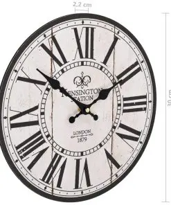 vidaXL Vintage Wall Clock London 30 cm