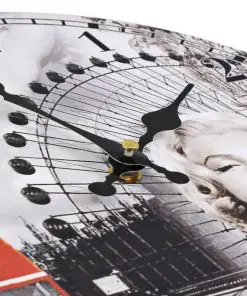 vidaXL Vintage Wall Clock Marilyn Monroe 30 cm
