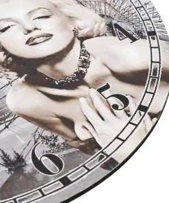 vidaXL Vintage Wall Clock Marilyn Monroe 30 cm