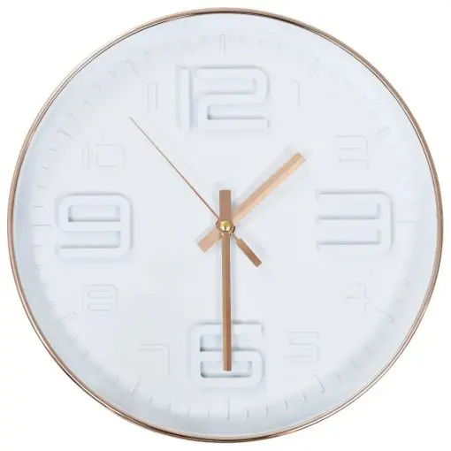 vidaXL Wall Clock Copper Look 30 cm
