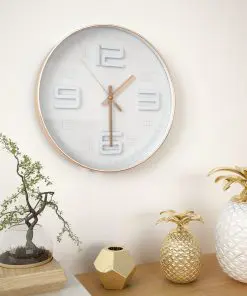 vidaXL Wall Clock Copper Look 30 cm
