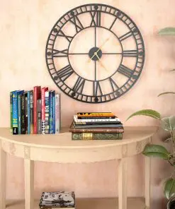 vidaXL Vintage Wall Clock with Quartz Movement Metal 60 cm XXL