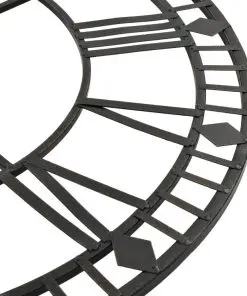 vidaXL Vintage Wall Clock with Quartz Movement Metal 60 cm XXL