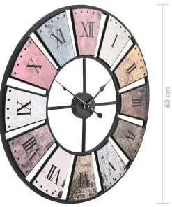 vidaXL Vintage Wall Clock with Quartz Movement 60 cm XXL