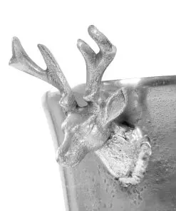 vidaXL Champagne Cooler Solid Aluminium 39x29x71 cm Silver