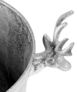 vidaXL Champagne Cooler Solid Aluminium 39x29x71 cm Silver