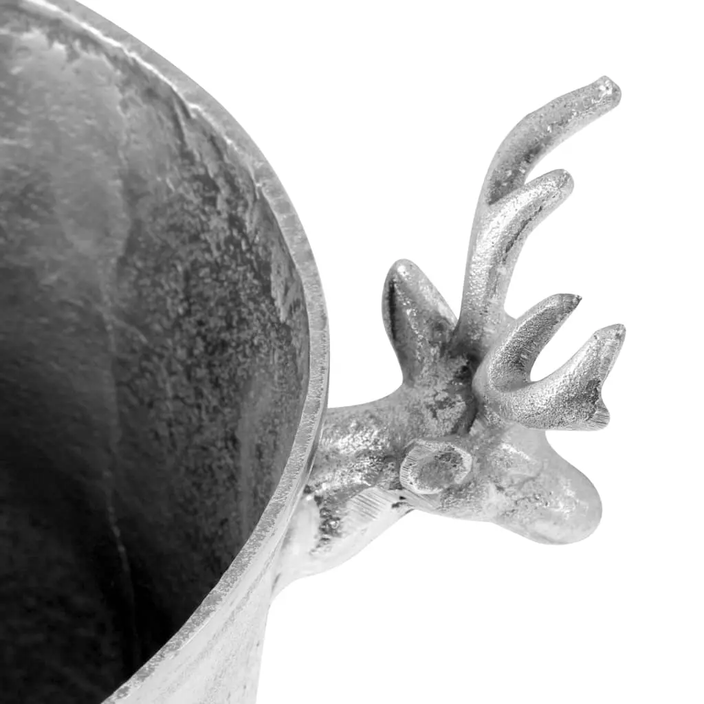 vidaXL Champagne Cooler Solid Aluminium 39x29x71 cm Silver