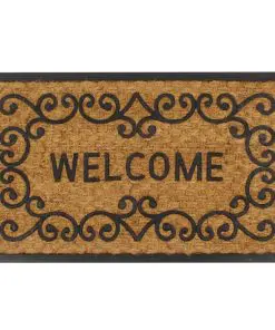 vidaXL Doormat Coir and Rubber 45×75 cm