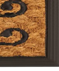 vidaXL Doormat Coir and Rubber 45×75 cm