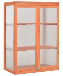 vidaXL Greenhouse Wood 75x47x109 cm