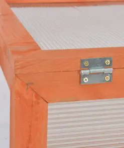 vidaXL Greenhouse Wood 75x47x109 cm