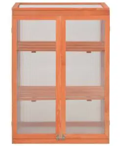vidaXL Greenhouse Wood 75x47x109 cm
