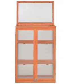 vidaXL Greenhouse Wood 75x47x109 cm