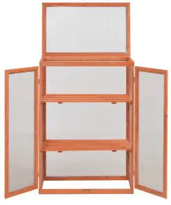 vidaXL Greenhouse Wood 75x47x109 cm