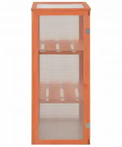 vidaXL Greenhouse Wood 75x47x109 cm