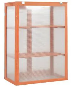vidaXL Greenhouse Wood 75x47x109 cm