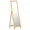 vidaXL Freestanding Mirror 48×46.5×150 cm Solid Oak Wood