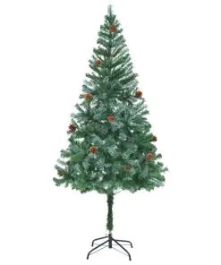 vidaXL Artificial Christmas Tree with Pinecones 180 cm