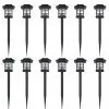 Outdoor Solar Lamp LED Light Set 12 pcs with Spike 8.6 x 8.6 x 38 cm