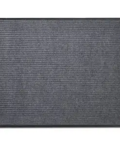 Grey PVC Door Mat 90 x 60 cm