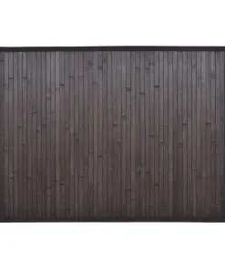 Bamboo Bath Mat 60 x 90 cm Dark Brown