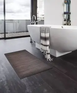 Bamboo Bath Mat 60 x 90 cm Dark Brown