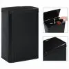 vidaXL Automatic Sensor Dustbin Black Steel 60 L