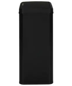 vidaXL Automatic Sensor Dustbin Black Steel 60 L