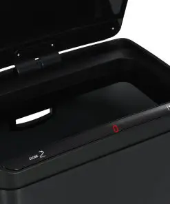 vidaXL Automatic Sensor Dustbin Black Steel 70 L