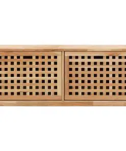 vidaXL Shoe Storage Bench 94x20x38 cm Solid Walnut Wood