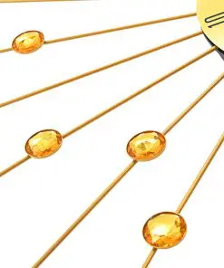 vidaXL Wall Clock Metal 70 cm Golden