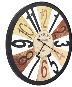 vidaXL Wall Clock Metal 60 cm Multicolour