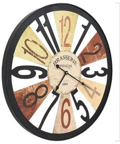vidaXL Wall Clock Metal 60 cm Multicolour