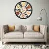 vidaXL Wall Clock Metal 60 cm Multicolour vidaXL Wall Clock Metal 60 cm Multicolour