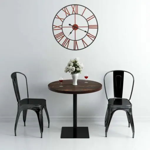 vidaXL Wall Clock Metal 58 cm Red