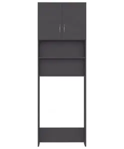 vidaXL Washing Machine Cabinet Grey 64×25.5×190 cm Chipboard