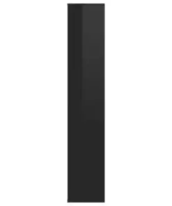 vidaXL Shoe Cabinet High Gloss Black 54x34x183 cm Chipboard
