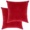 vidaXL Cushions Cotton Velvet 2 pcs 45×45 cm Red vidaXL Cushions Cotton Velvet 2 pcs 45×45 cm Red