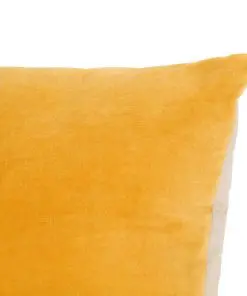 vidaXL Cushions Cotton Velvet 2 pcs 45×45 cm Yellow