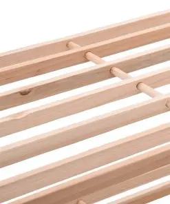 vidaXL 3-Tier Shoe Rack Solid Fir Wood