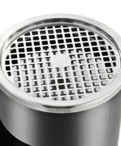 vidaXL Ashtray Dustbin Hotel 30 L Steel Grey